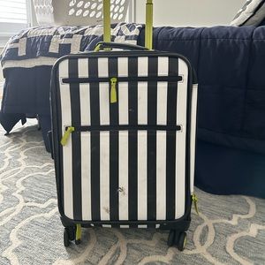 Alice + Olivia suitcase - white and black striped!